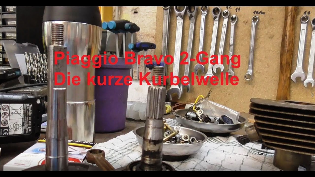 Vespa Bravo 2 Gang Motor Teil 1: Probelauf, zerlegen, reinigen und prüfen