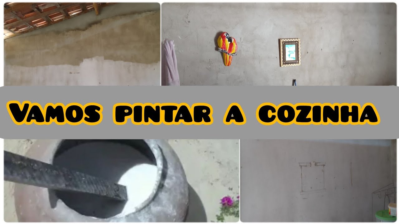 Graças a Deus começamos pintar a cozinha 🙌✨