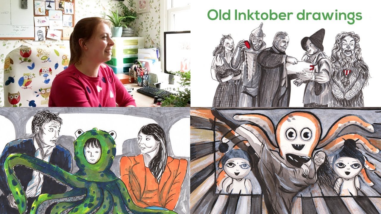 OLD INKTOBER TOUR | Drawing films & my life