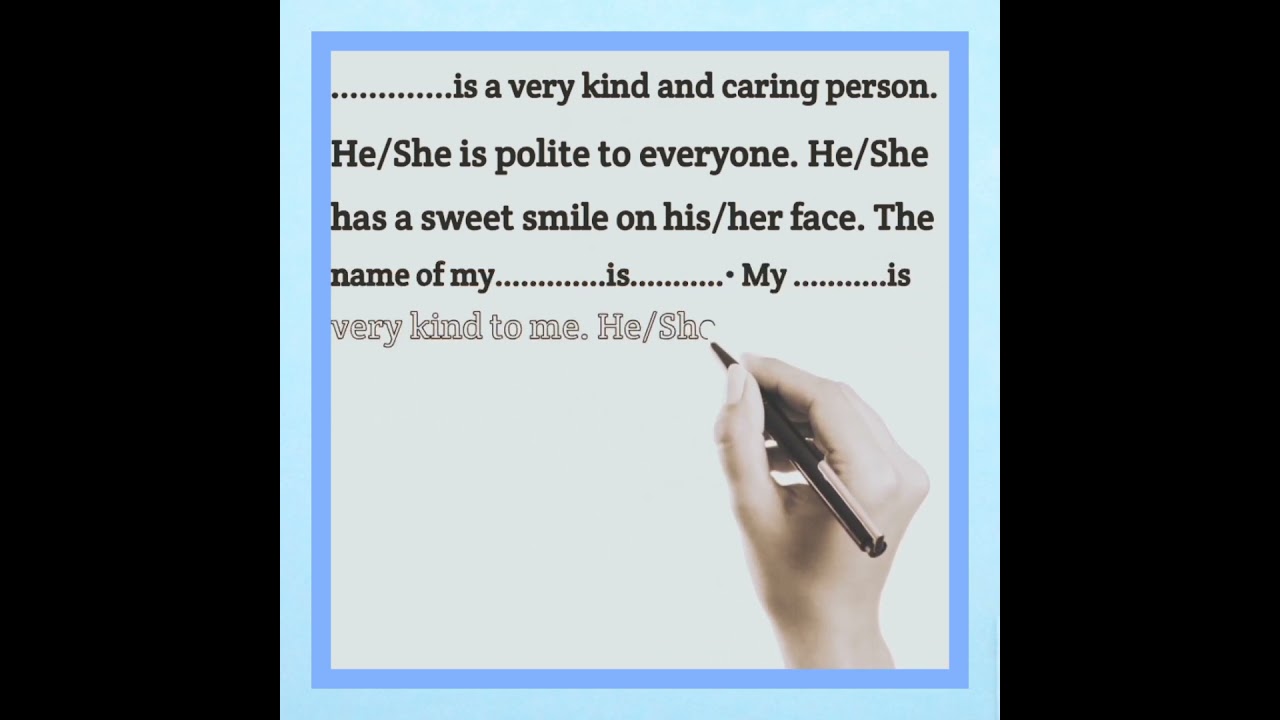 Multi topics paragraph ( my father, my mother etc) in English for class 8