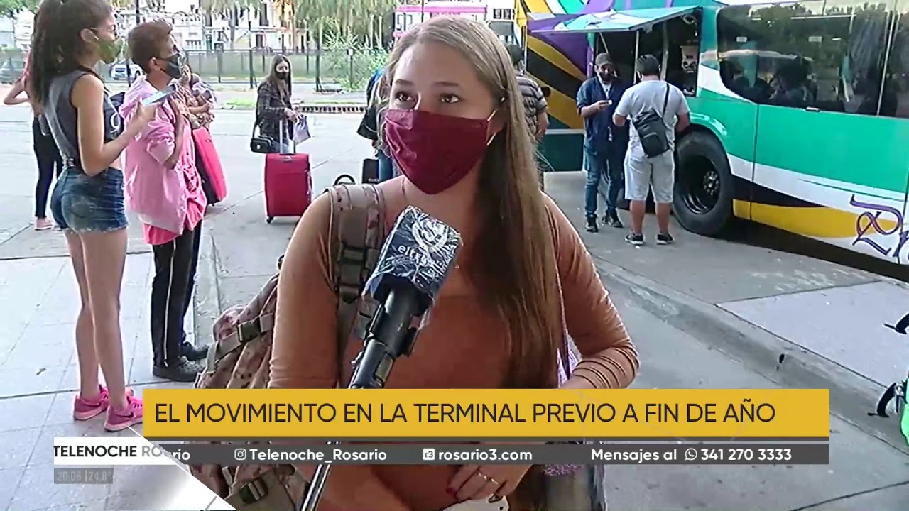 Decenas de pasajeros partieron desde la Terminal de Ómnibus de Rosario en la previa de Año Nuevo