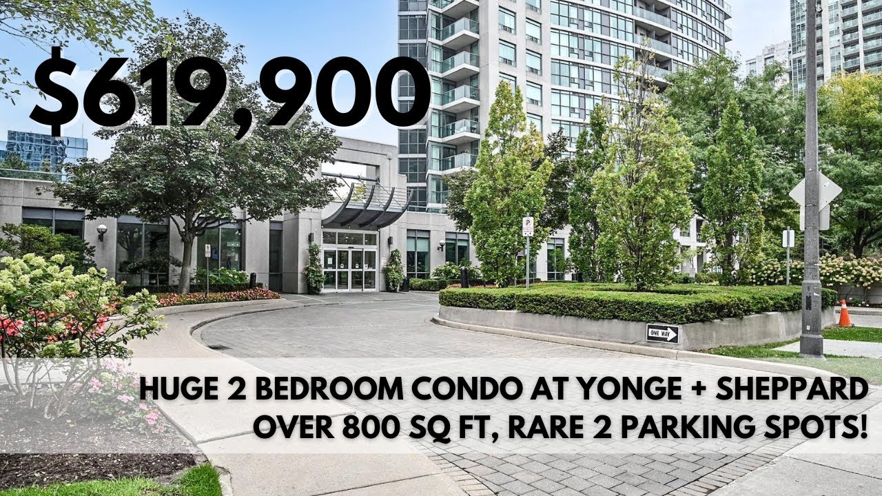Yonge + Sheppard AMAZING 2 BED Condo With VIEWS! | BEST PRICED w/ 2 Parking Spots!