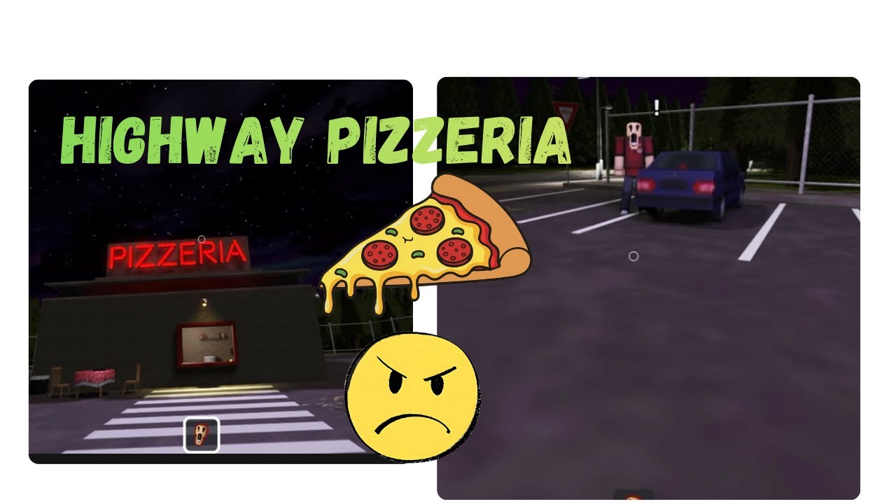 HIGHWAY PIZZERIA - ROBLOX (Happy ending) #roblox  #scary  #gaming  ##fun 
