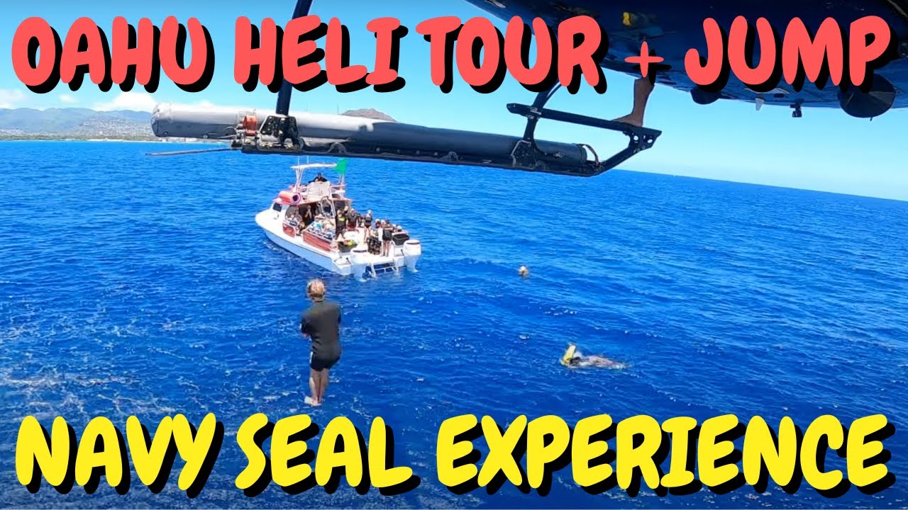 Trident Adventures Helicopter Jump & Aerial Oahu Tour - The NAVY Seal Experience, Hawaii GoPro 4K
