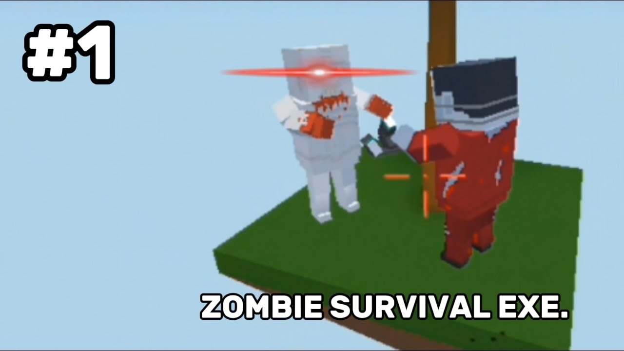 Zombie Survival Exe. | Zombie Survival Funny Moments 🤣😂 | BLOCK STRIKE