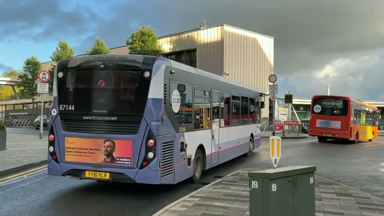 Buses at Hanley Bus Station, Stoke-on-Trent - Saturday 14th October 2023
