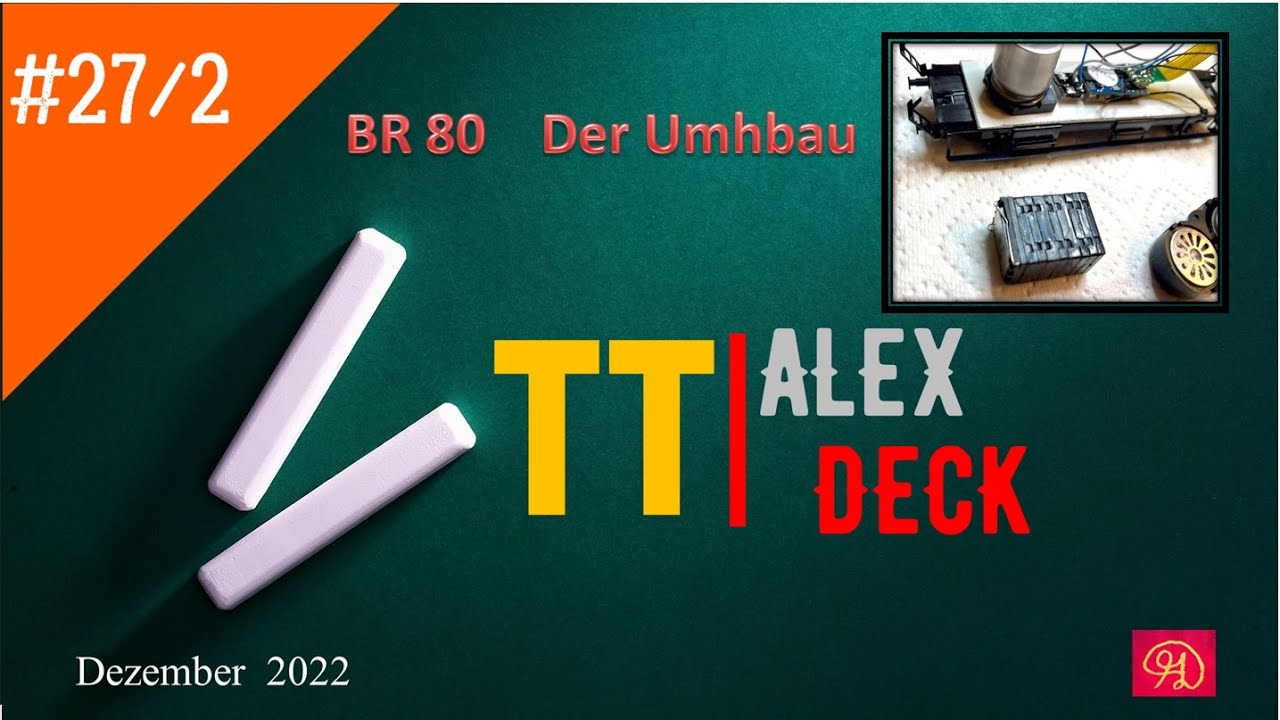 27/2# BR 80 Roco TT Teil 2 Der Umbau ESU Sound Rauchgenerator Triebwerkbeleuchtung Feuerbüchse