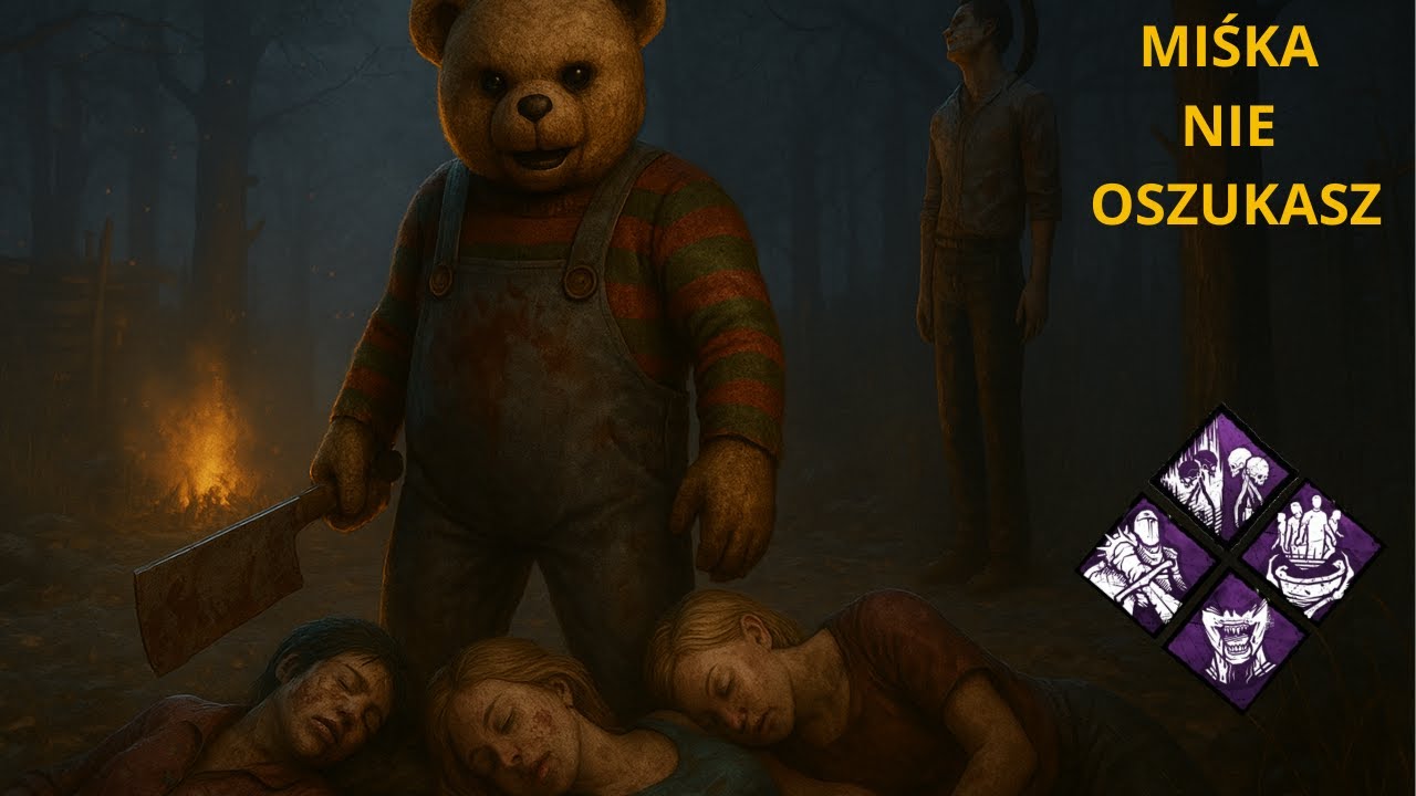 Dead by Daylight Gierka Traperem w skinie Miś urwis 