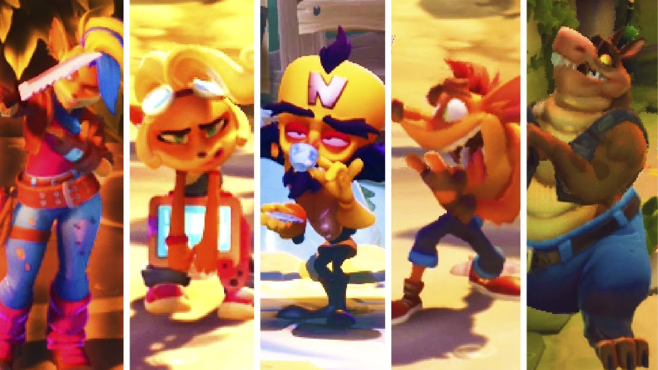 Crash Bandicoot 4 All Idle Animations