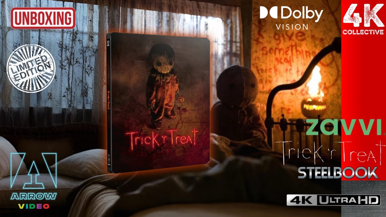 Trick 'r Treat Zavvi Exclusive Limited Edition 4K UltraHD Blu-Ray SteelBook Unboxing