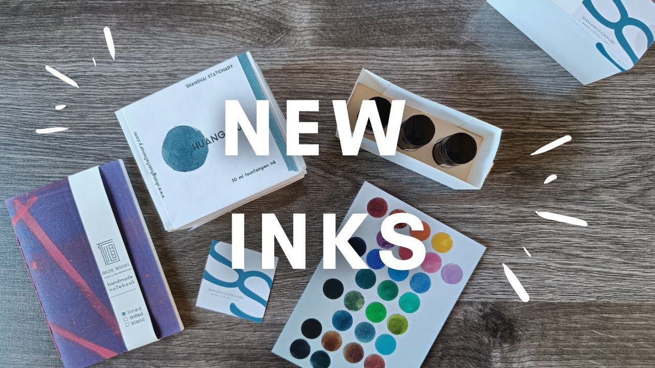Swatching Gorgeous Inks by Shanghai Stationary