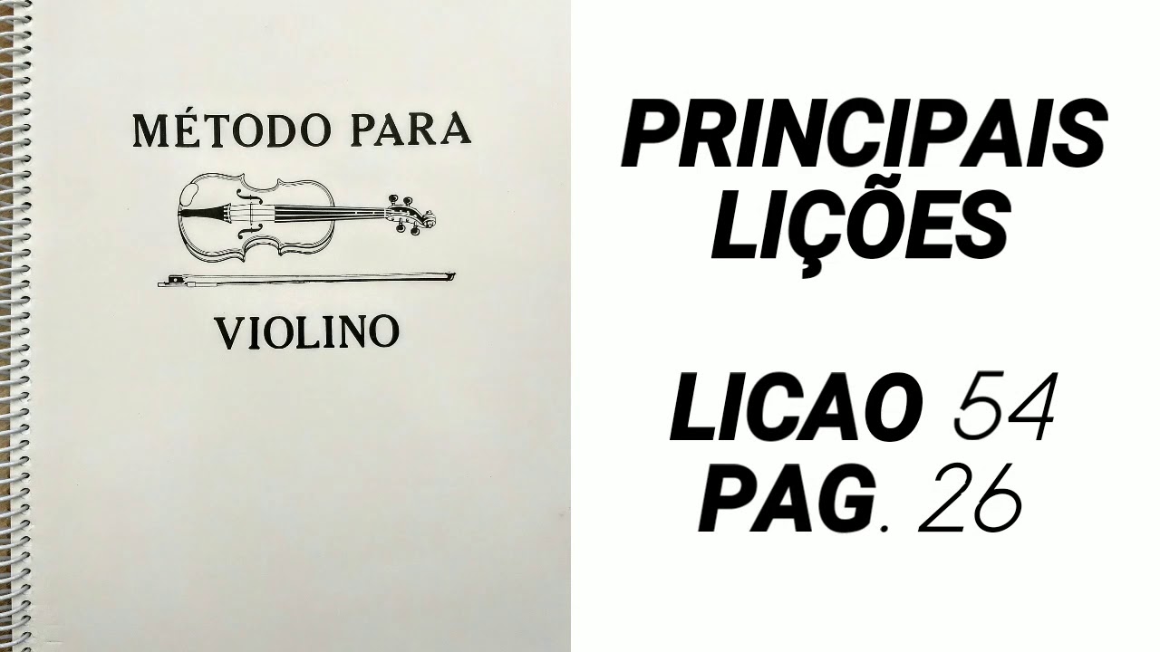 Licao 54 método CCB Violino