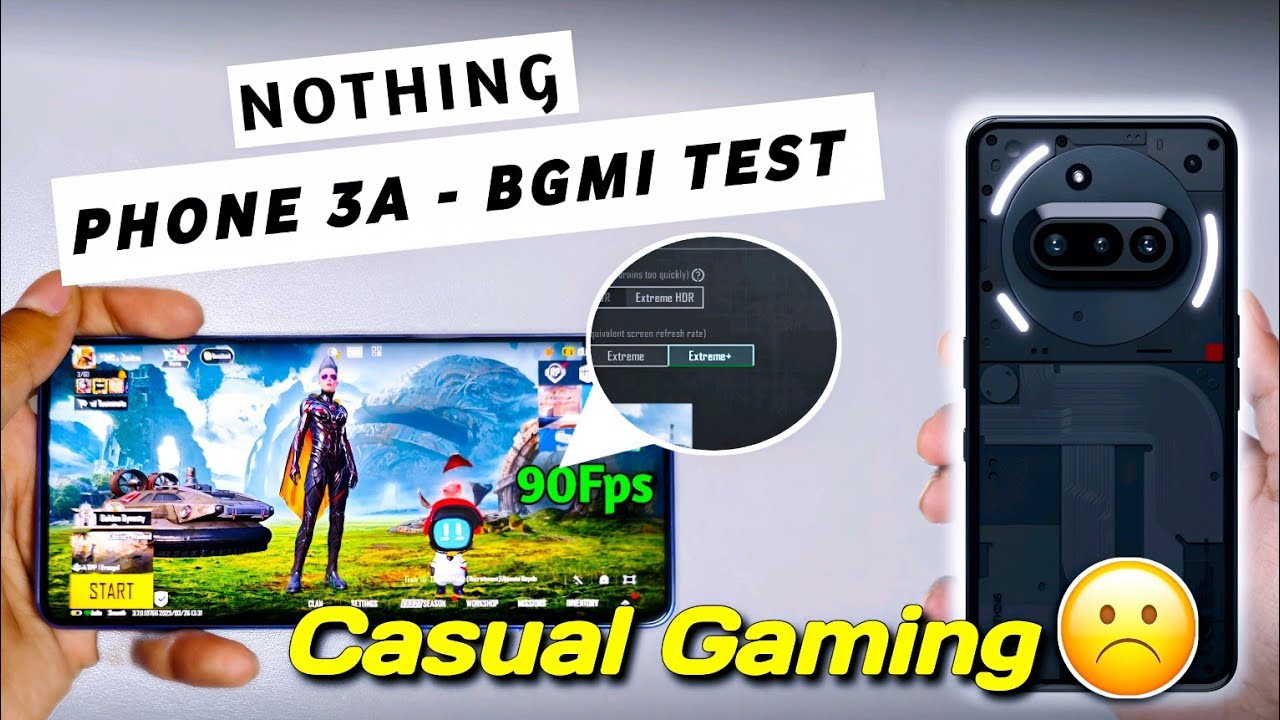 Nothing Phone 3a & 3a Pro INSANE BGMI/PUBG Test! 90FPS Gaming Review + Unboxing