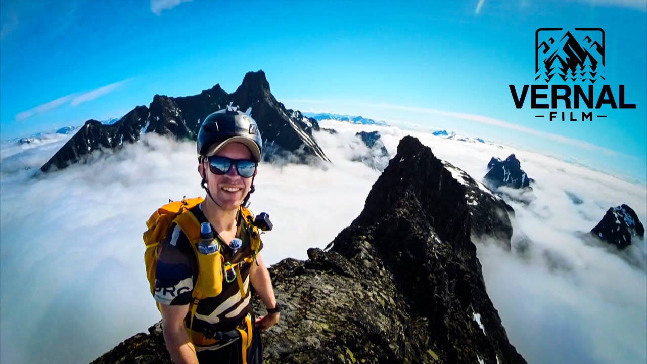 Luftig sommerstart over tåka ☠️🏔️// Klyving på Dyrhaugsryggen, Hurrungene