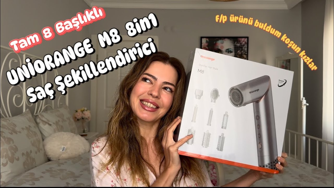 UNİORANGE M8 8İN1 Saç Şekillendiricisini Deniyoruz  #saçşekillendirme #dyson #ürüninceleme