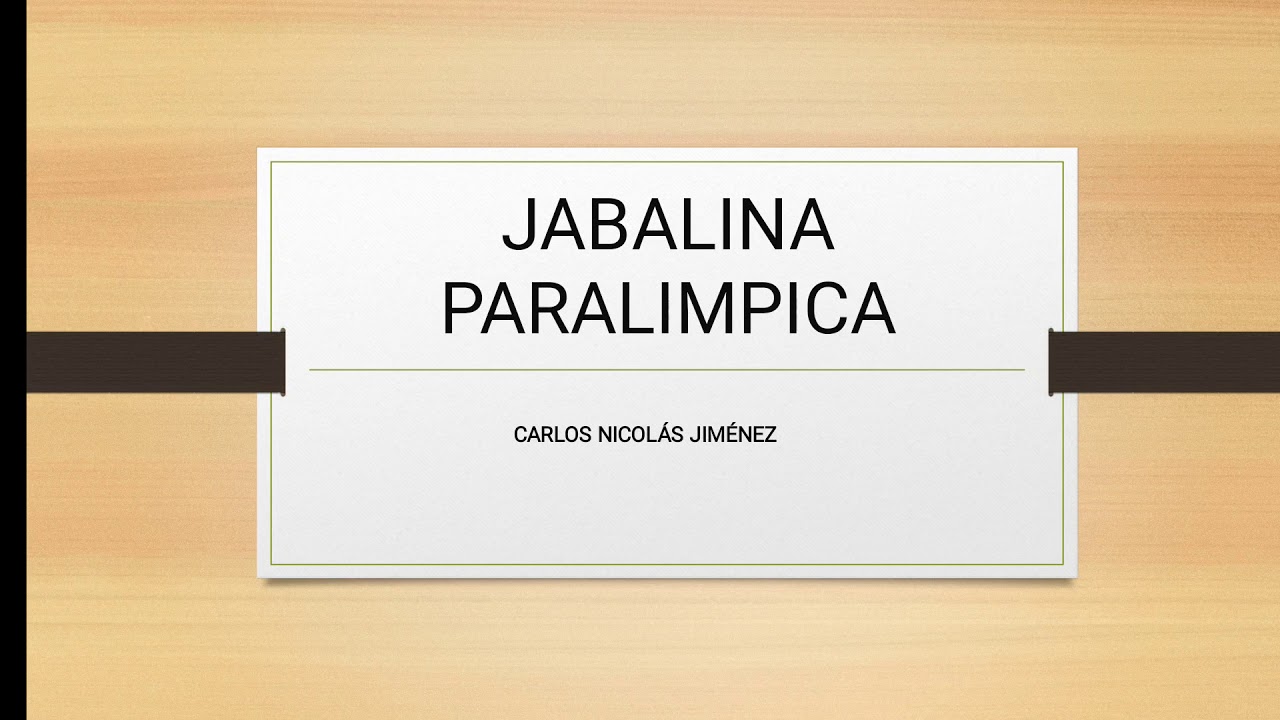 Jabalina paralímpica