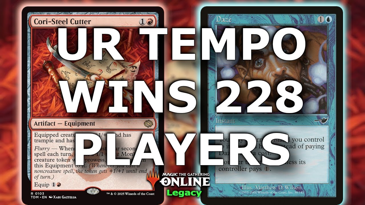 UR TEMPO Played by TonyScapone!? Cori-Steel Cutter + Daze — MTG Legacy Tempo | Magic: The Gathering