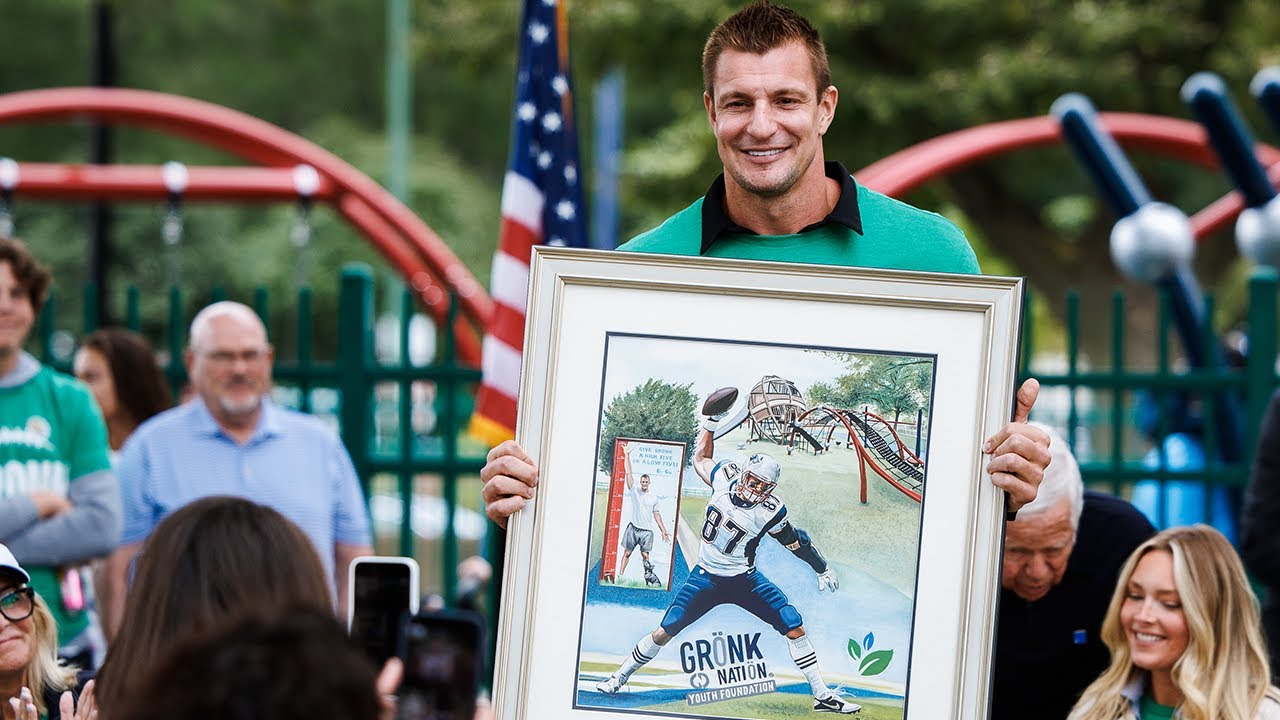 Rob Gronkowski Opens New Gronk Playground in Boston | New England Patriots