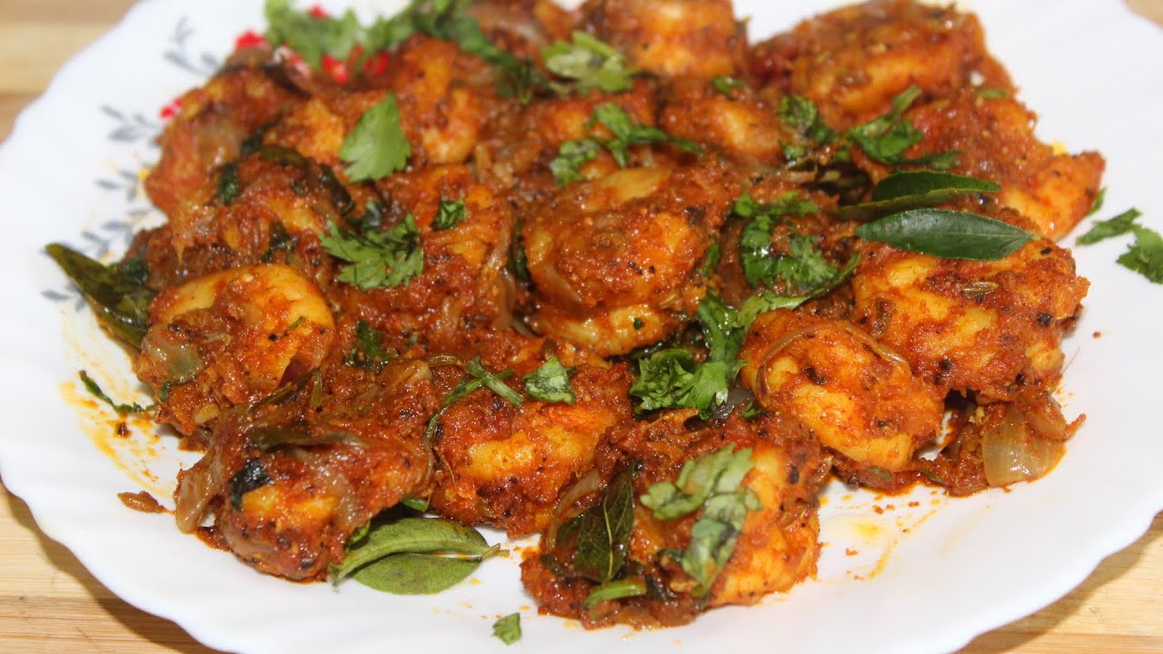 இறால் வறுவல் | Prawn Fry In Tamil |  Prawn Recipe In Tamil | Eral Varuval