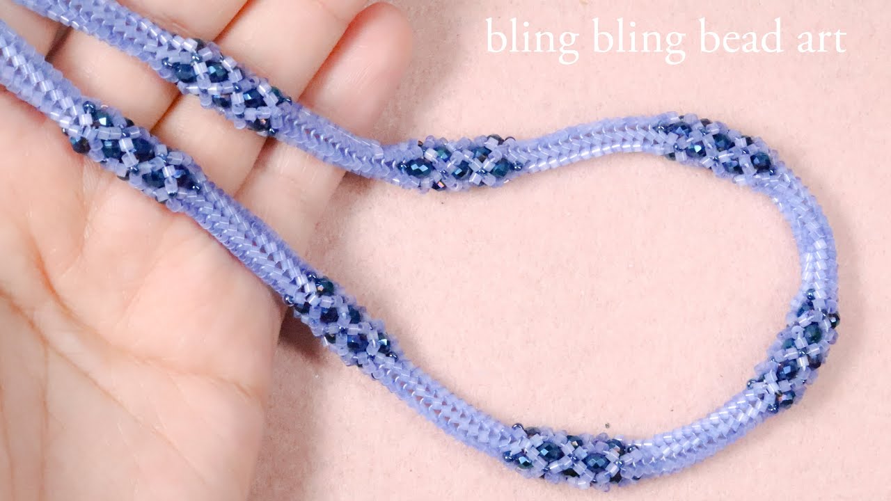 آموزش گردنبند با ترکیب ۲ مدل شیک و زیبا با منجوق و کریستال Necklace with two stylish designs