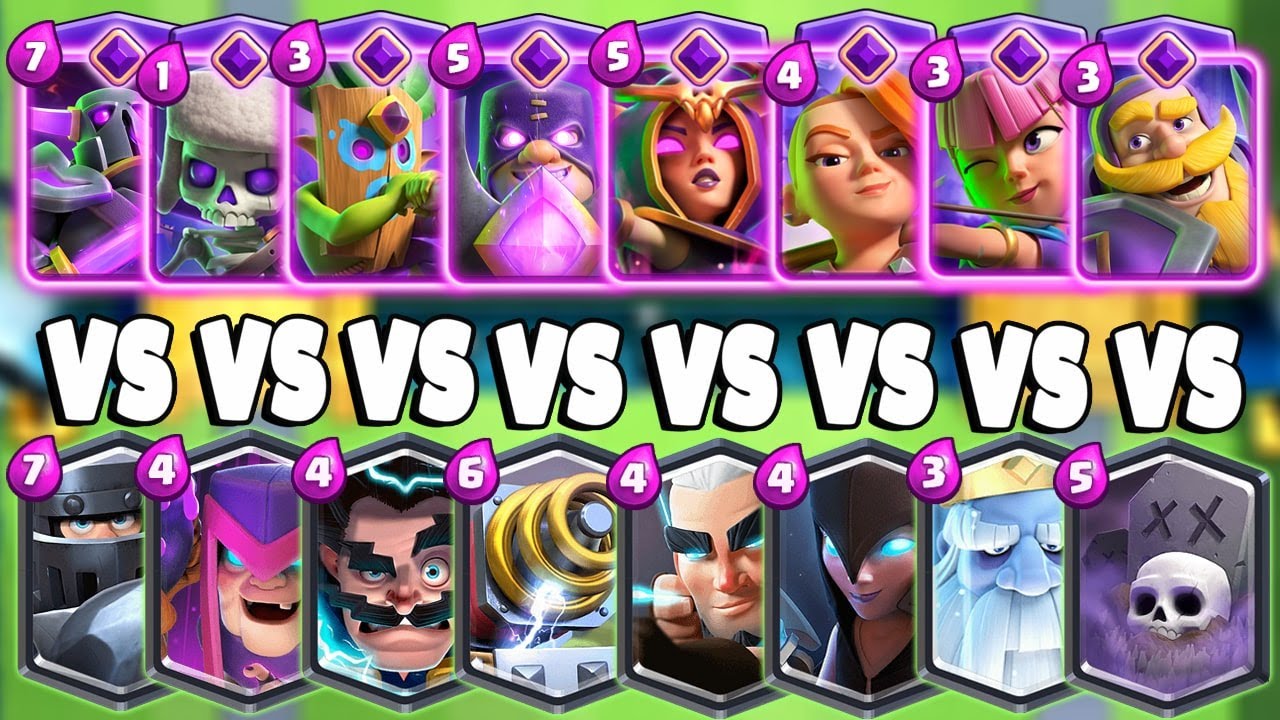 EVOLVED CARDS VS LEGENDARY CARDS #3 - Clash Royale Challenge