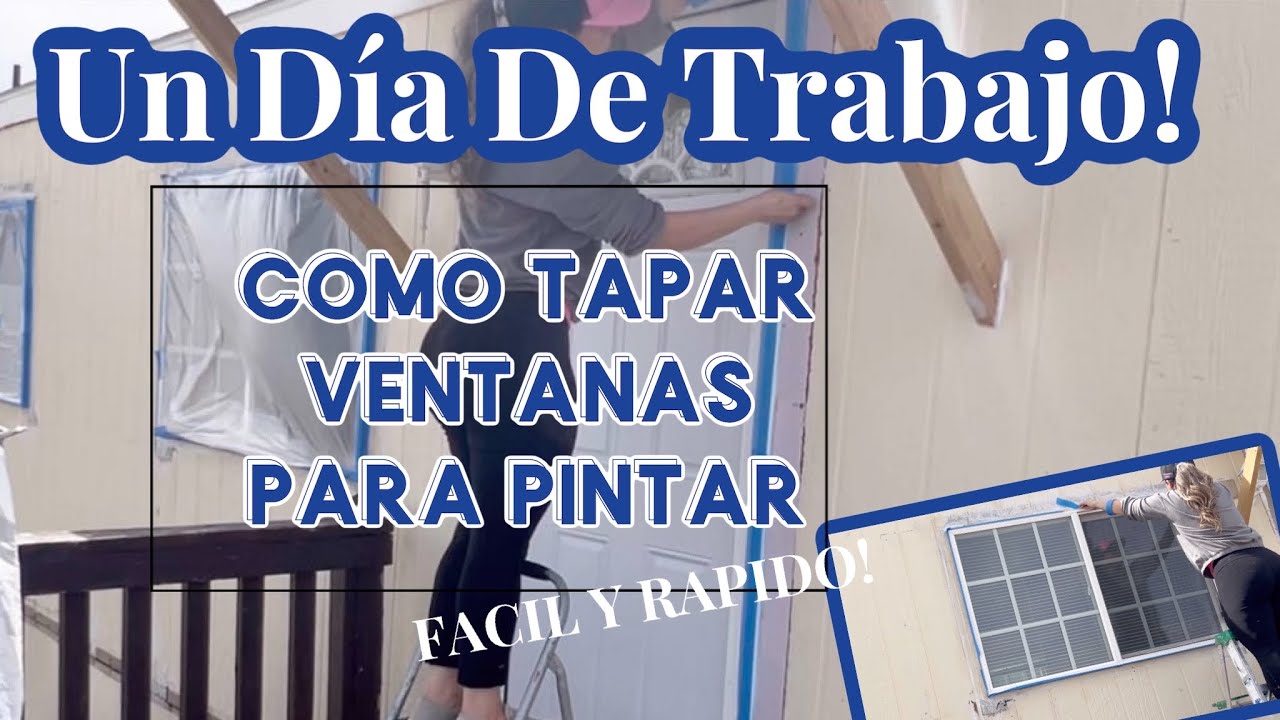 Como Cubrir Ventanas al pintar 🖌 #encasadejackie #cleaning #cleanwithme