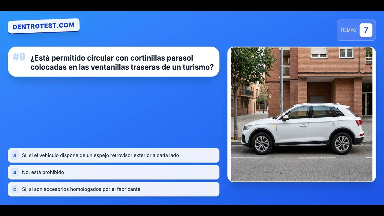 Test DGT: 20 Preguntas Difíciles sobre Visibilidad y Seguridad Vial 🚗🌧️