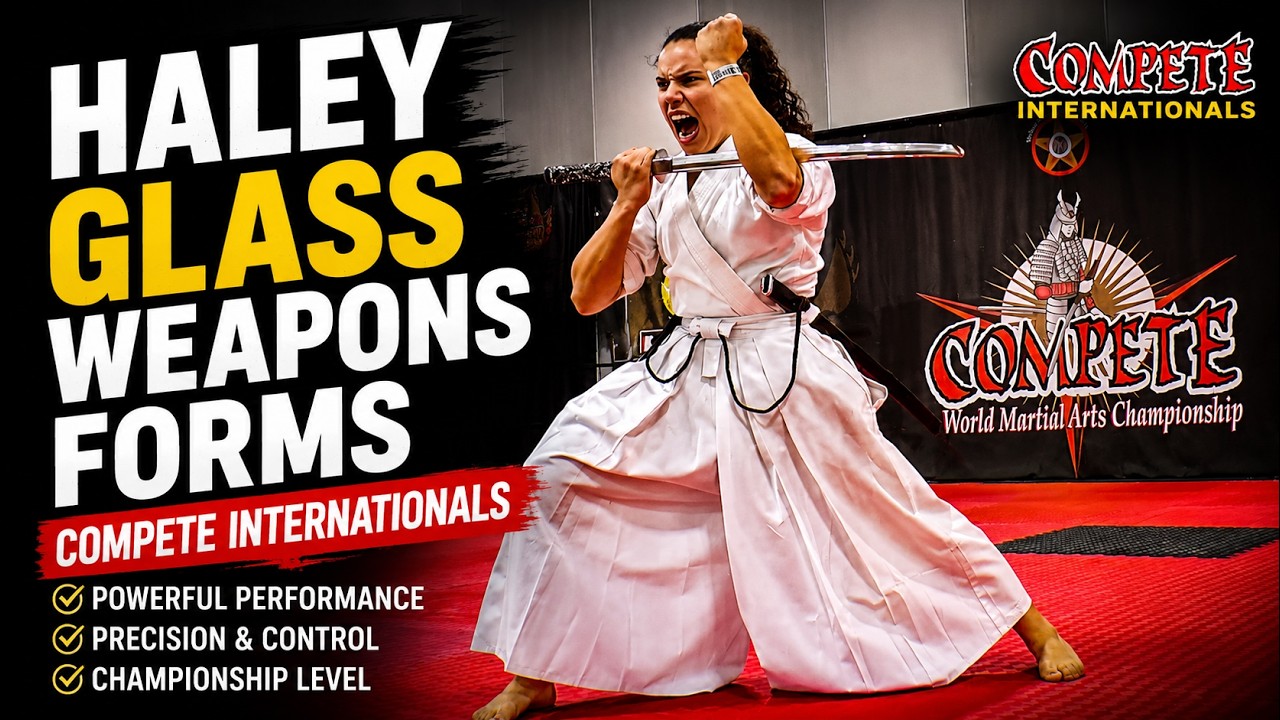Haley Glass Weapons Forms at Compete Internationals #martialarts #kata  #karate #sparring #compete