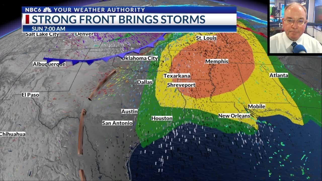 Sunday Severe Weather: Front brings damaging wind threat