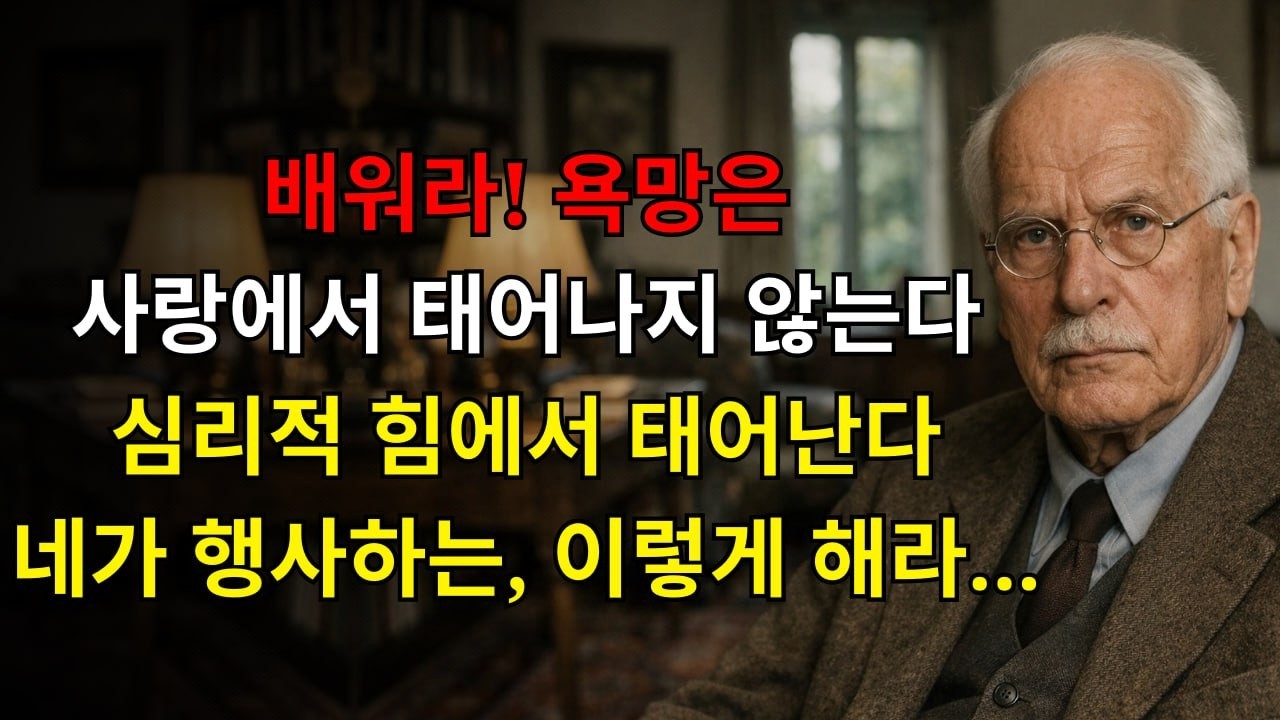 사랑에서 욕망이 태어나는 게 아니다… 당신이 행사하는 심리적 힘에서 태어난다(이렇게 해라) | 칼 융