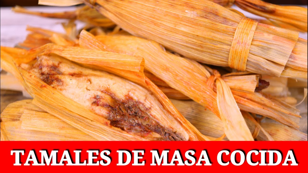 TAMALES DE MASA COCIDA//TAMALES DE COSTILLA // TAMALES ROJOS DE CARNE DE PUERCO//COCINA CON ARMIDA