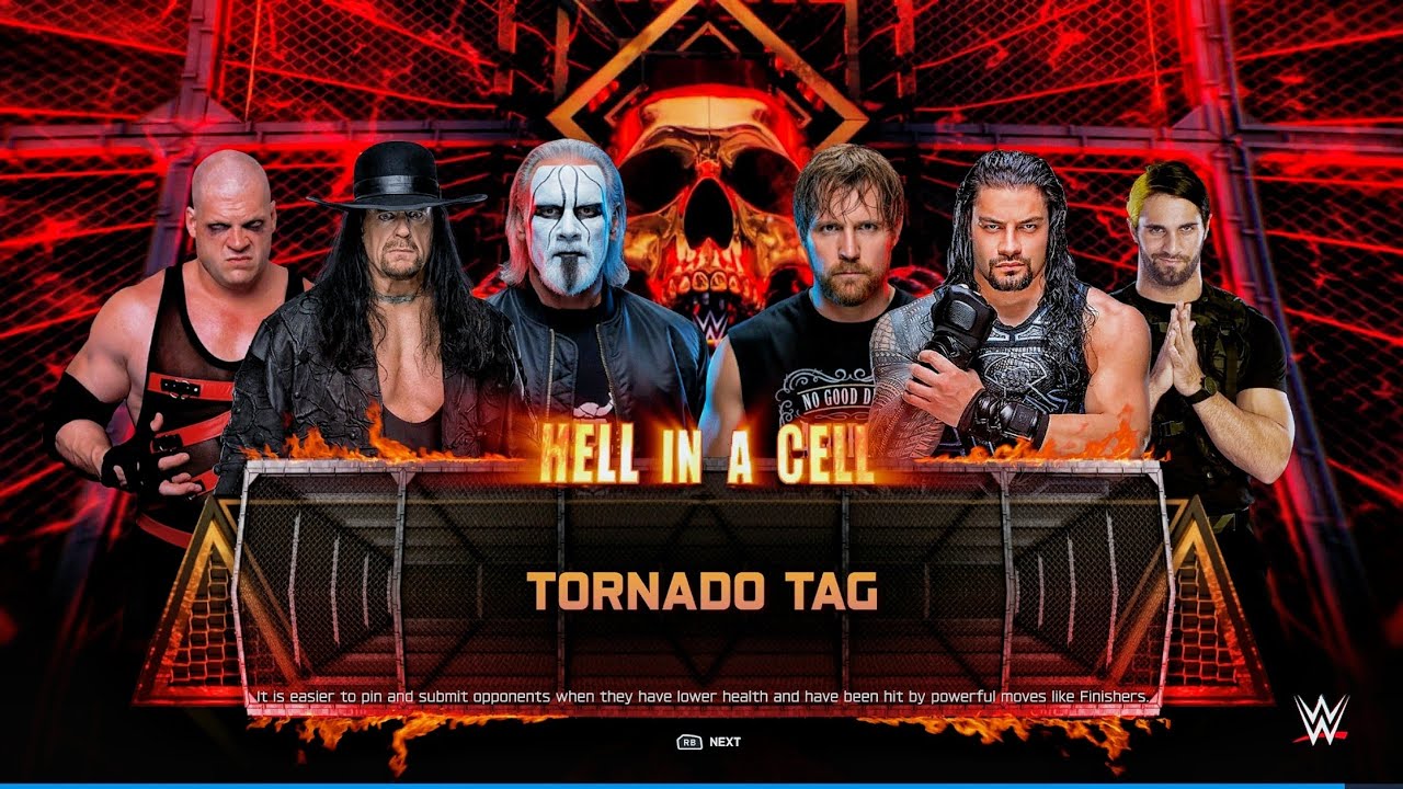 Undertaker, Kane & Sting Vs The Shield - Tornado Tag Team Match | WWE 2k25 
