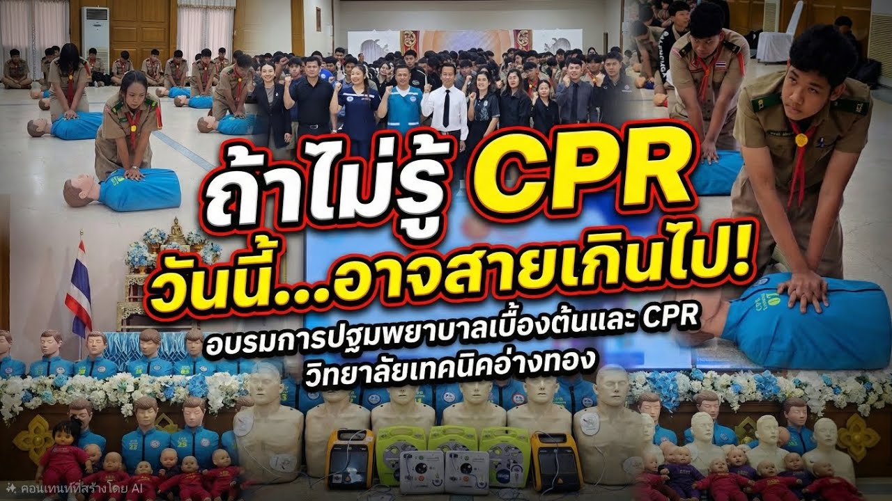 อบรม CPR วิทยาลัยเทคนิคอ่างทอง 13 มกราคม 2569