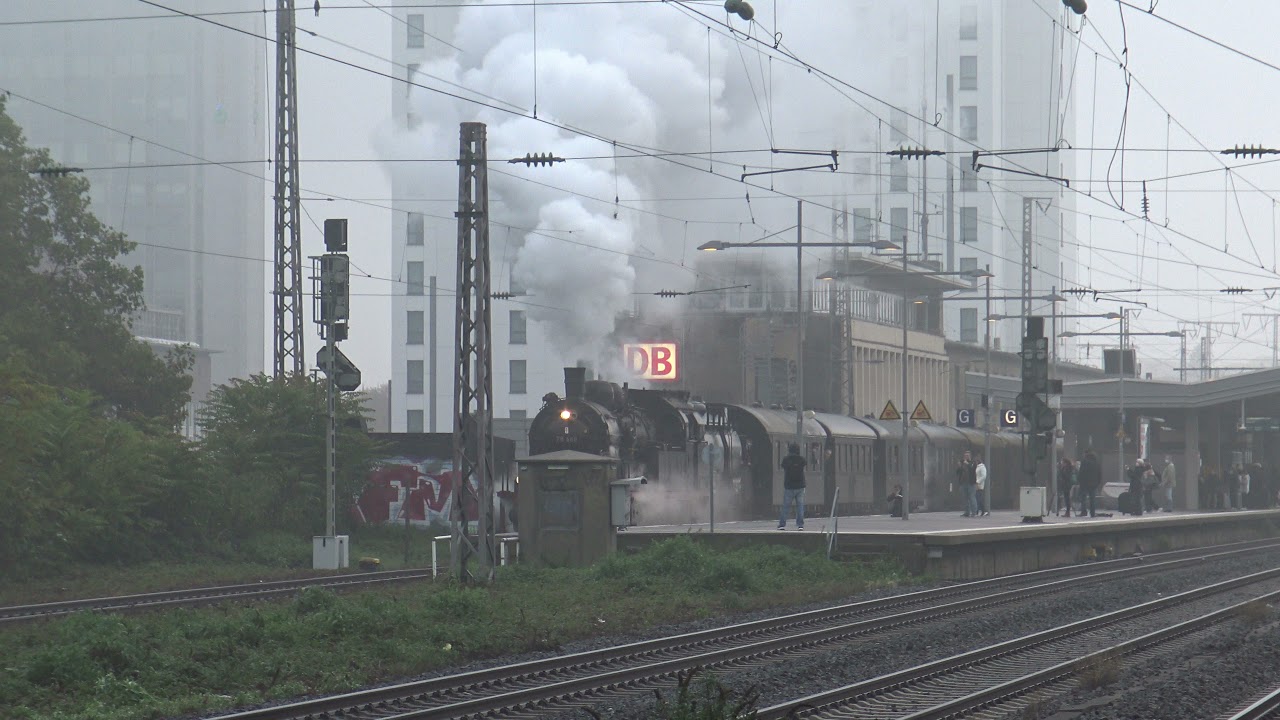 Mit 78 468 im Nostalgie-Personenzug unter Volldampf nach Koblenz