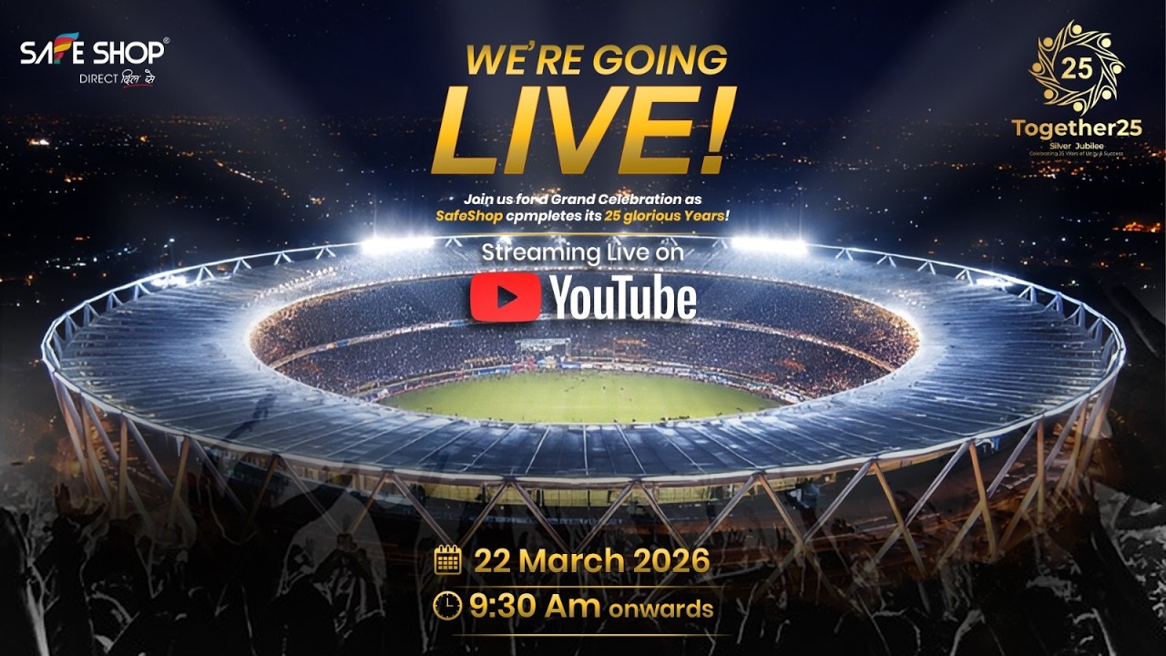 Safe Shop Together25 Mega Event LIVE 🚀 | Celebrating 25 Years at JLN Stadium, Delhi!