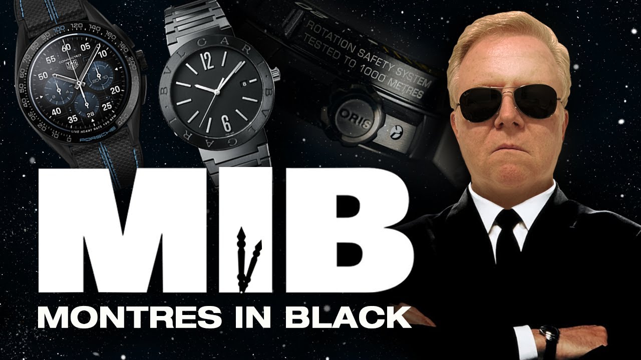 MIB MONTRES IN BLACK : le noir d&eacute;sir horloger... TAG HEUER X PORSCHE, ORIS, BVLGARI, DIOR.
