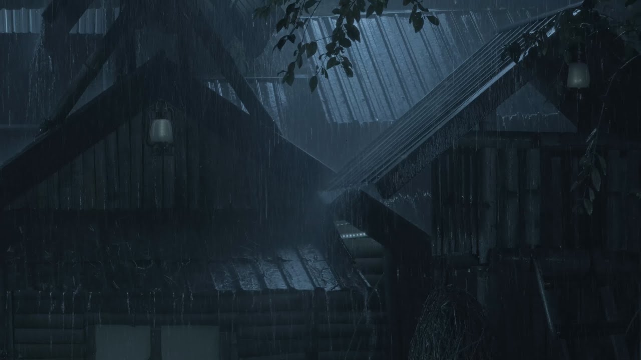Heavy Rain on Tin Roof 🌧️ Thunder Sounds | Sleep Instantly, Deep Night Rain for Sleeping