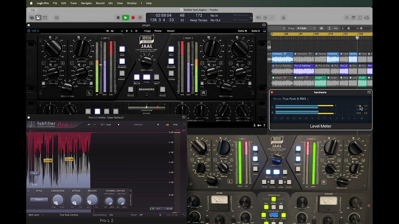 LAAL Hardware vs Plugin vs Pro-L2 (no talking)