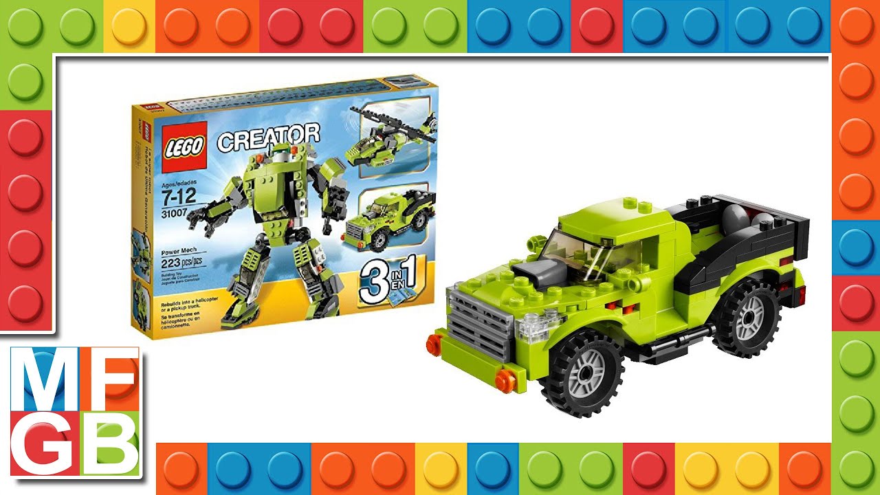 LEGO CREATOR 31007 3/3 - Pickup / Power Mech [3-in-1] ( Lego 31007 Speed Build )