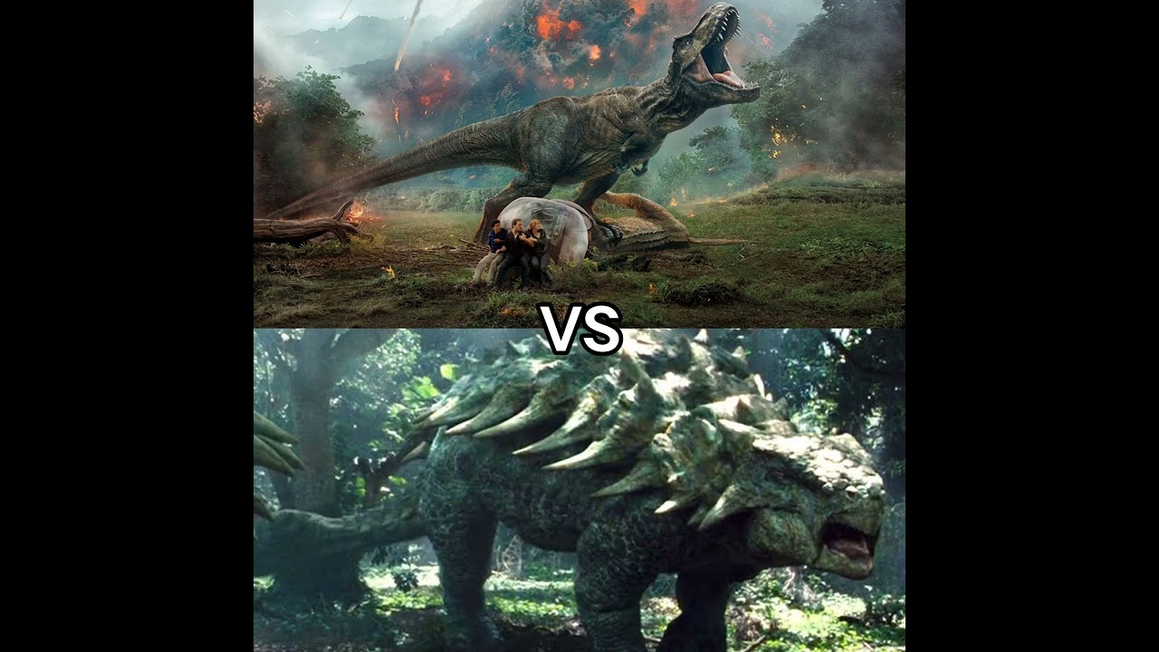 T-Rex vs Ankylosaurus Who is Most Strongest!