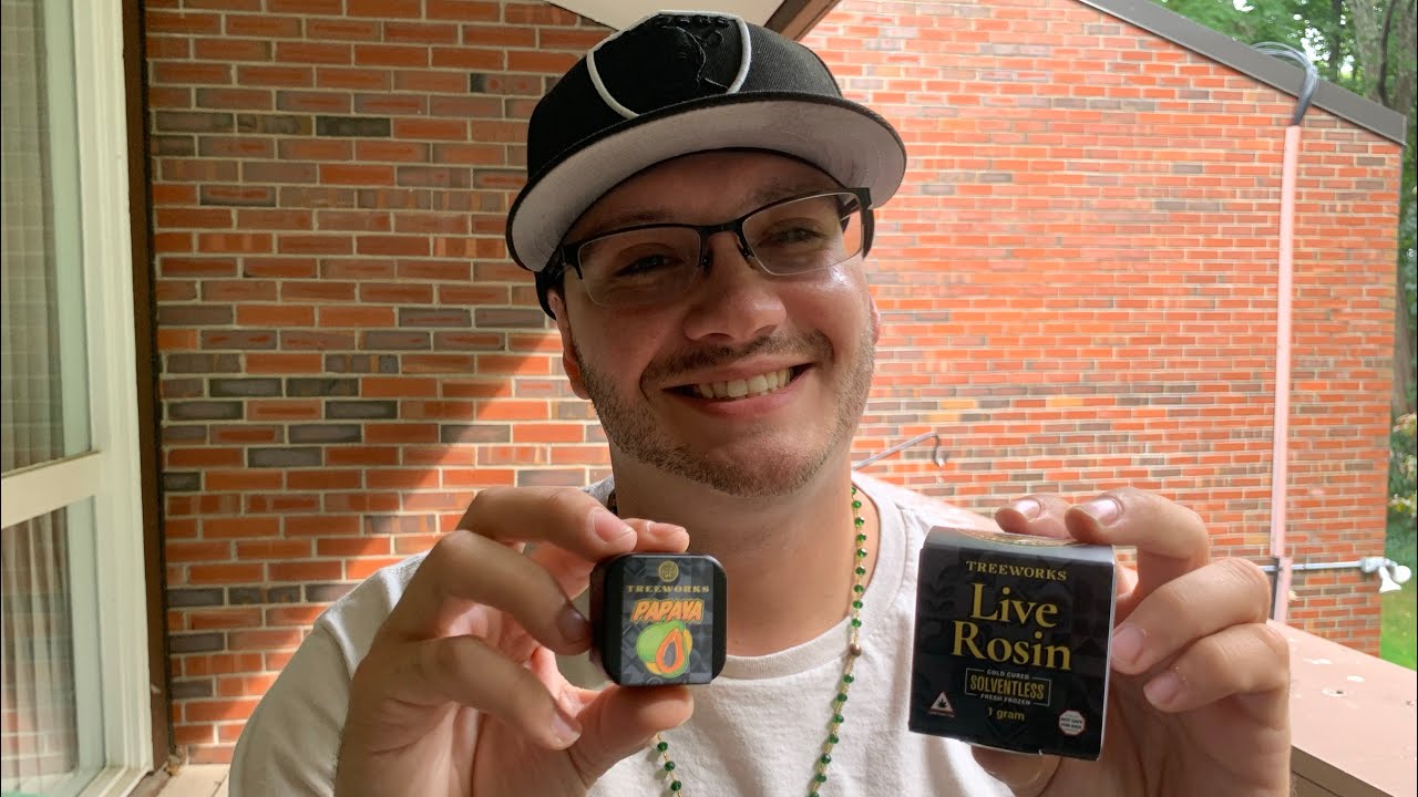 Treeworks Solventless Cold Cure Live Rosin Review Ft. The Papaya Strain at Elevated Roots Kingston