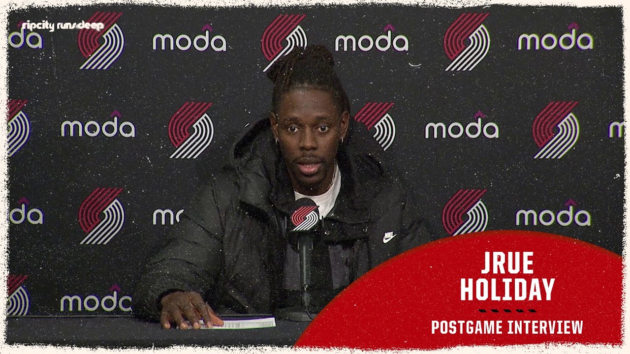 Jrue Holiday Discusses 4th Quarter Comeback Win Against the Oklahoma City Thunder