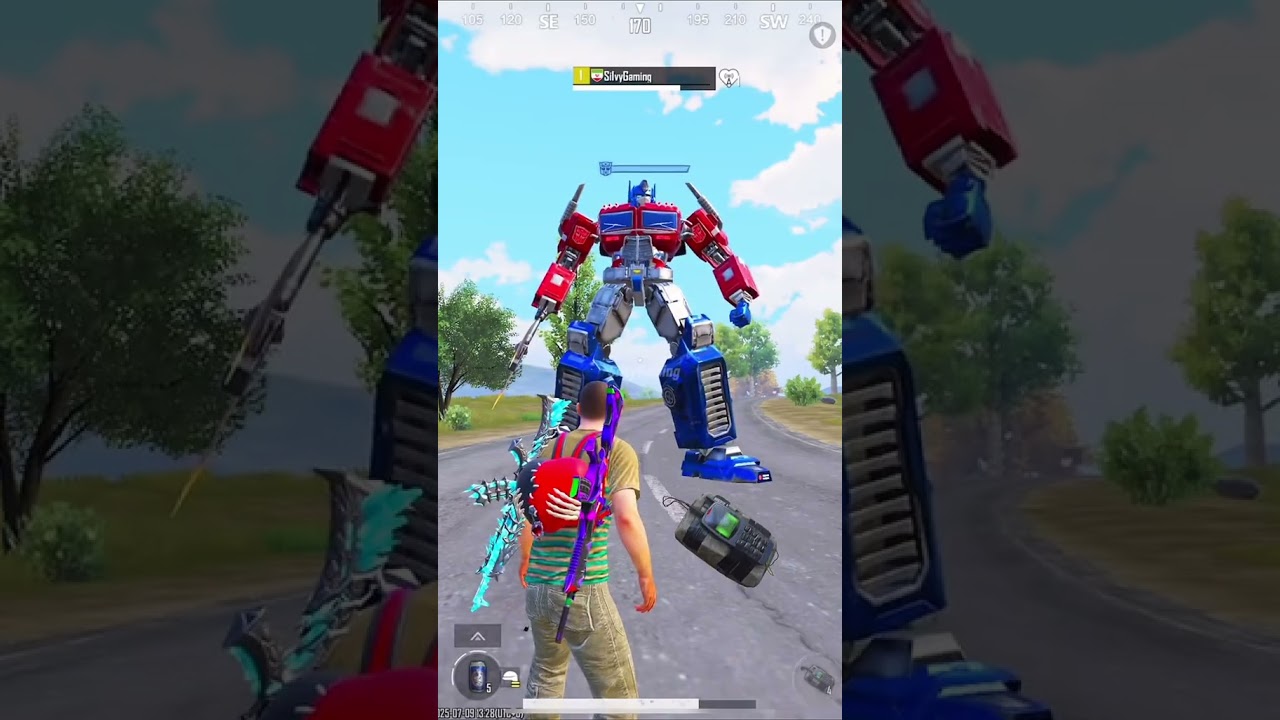 New Trick to Kill Optimus & Megatron 😳 #pubg #pubgmobile #bgmi #transformers #optimusprime #rek