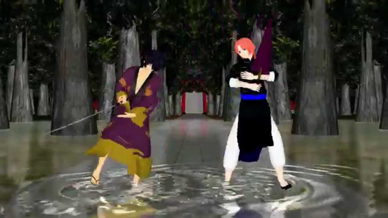 【MMD銀魂】メラメラコンビ(高杉と神威)で番凩