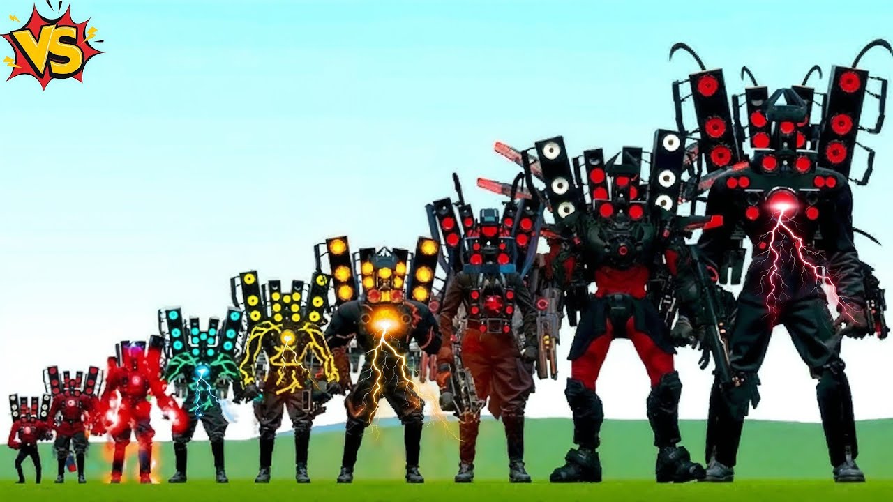 ALL SIZE COMPARISON SPEAKERMAN TITAN VS SKIBIDI TOILET BOSSES, ASTRO JUGGERNAUT VS TITAN SPEAKERMAN