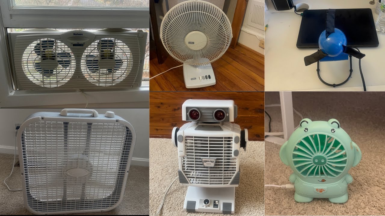 Portable Fan Compilation - Part 1 Of All The Fans I Own 