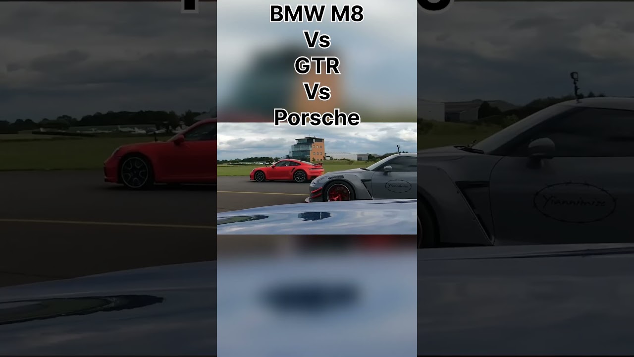 GTR Vs Porsche Vs BMW M8 Race #gtr #vs #bmw #porsche #race #whowillwin #comment #subscribe #like
