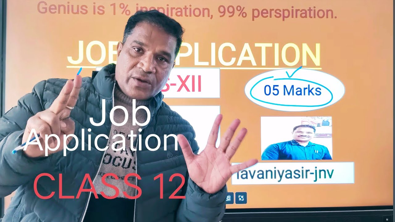 Job Application/CLASS XII/5Marks
