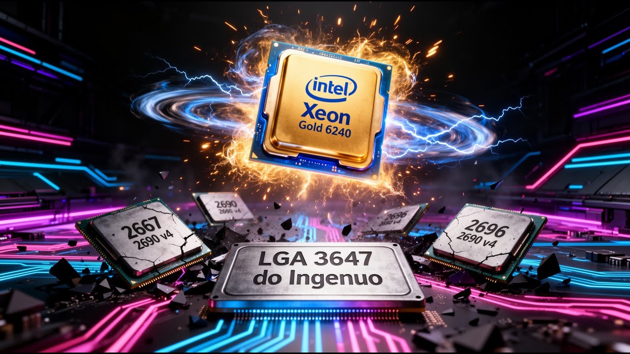 Xeon Gold 6240 vs 2667v4 - feat. 1155 do ET