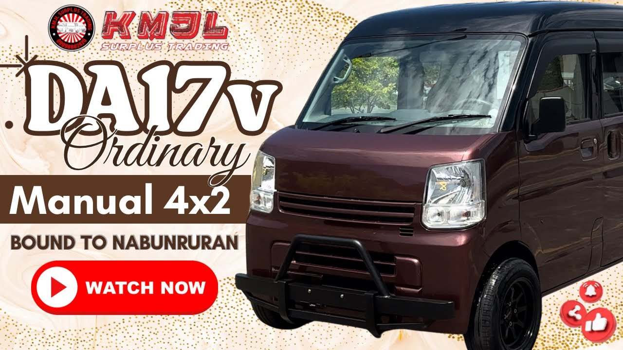 DA17V (ORDINARY) MANUAL 4X2 NON-TURBO BOUND TO NABUNTURAN DAVAO DE ORO | KMJL Surplus Trading